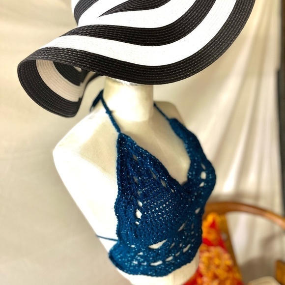 SPARKLING DARK BLUE BIKINI - Picture 5 of 13